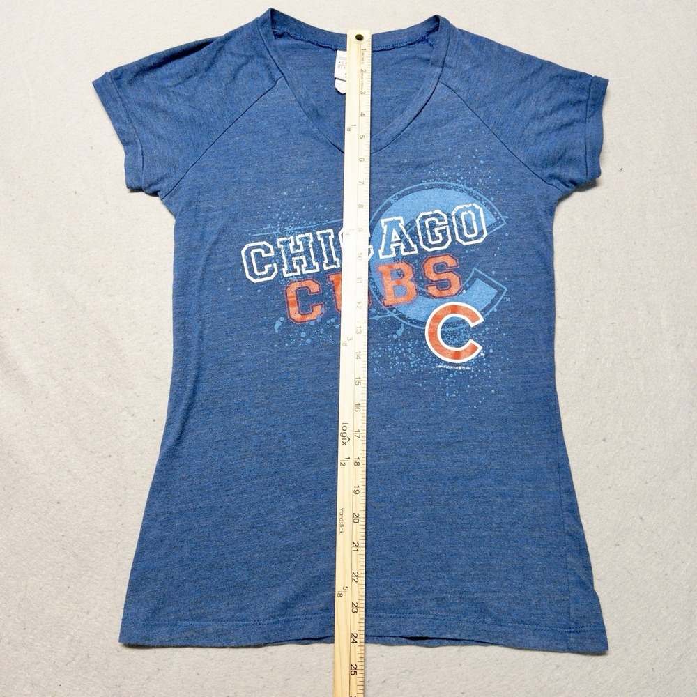MLB Chicago Cubs Baseball Shirt Ladies Large Thin T-Shirt‎ - Picture 5 of 7